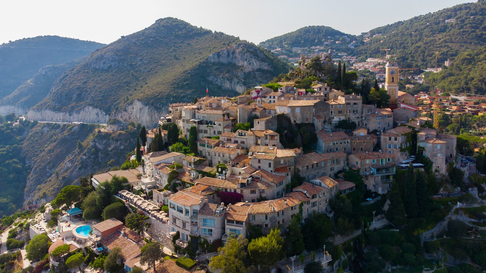 Èze village above the Mediterranean